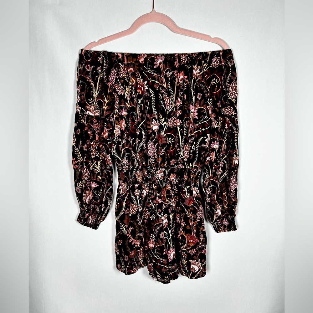 Free People Off-Shoulder Floral Romper